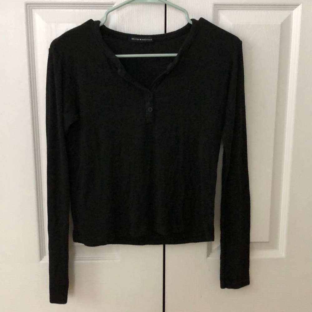 Brandy Melville long sleeve button up shirt